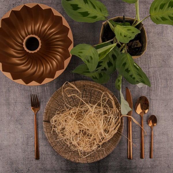 Nerezový príbor v medenej farbe 24 ks Copper - Orion-image-2