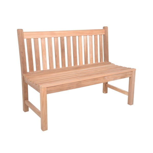 Drevená záhradná lavica v prírodnej farbe Solo – Garden Pleasure-image-3