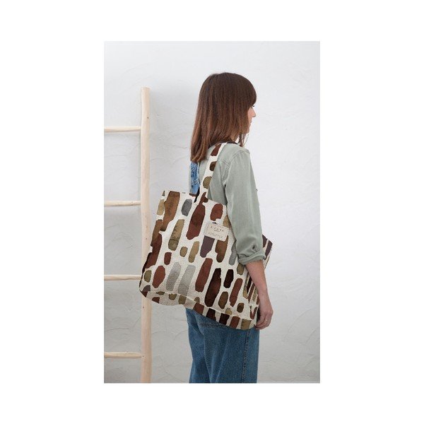 Látková taška Really Nice Things Geometric, šírka 42 cm-image-1