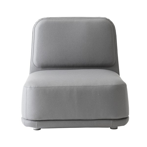 Sivé kreslo Softline Standby Medium