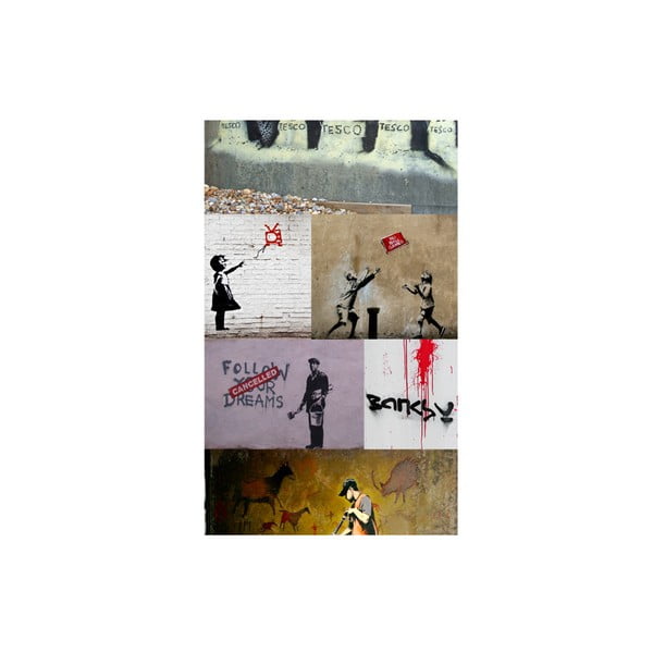 Tapeta v rolke Bimago Banksy, 0,5 × 10 m-image-2