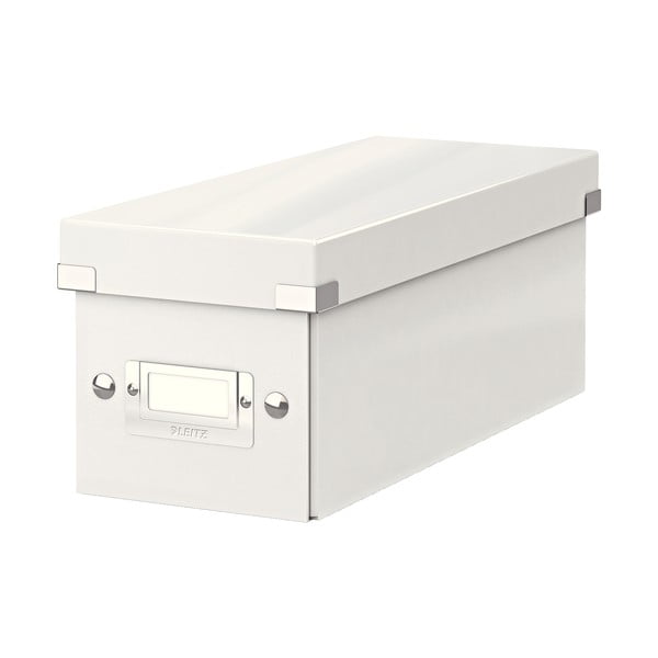 Biely kartónový úložný box s vekom 14x35x14 cm Click&Store – Leitz