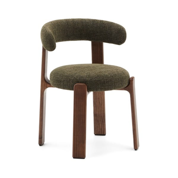 Kaki/hnedá jedálenská stolička z jaseňového dreva Granite – Kave Home