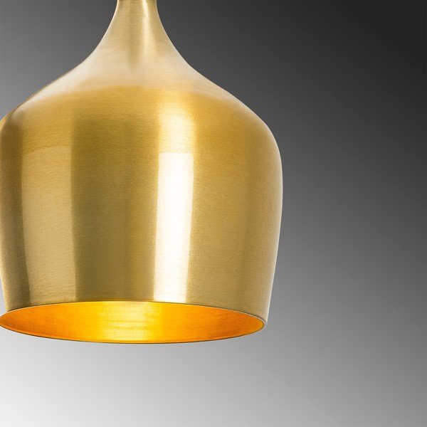 Závesné svietidlo v zlatej farbe s kovovým tienidlom ø 22 cm Dodo – Opviq lights-image-3