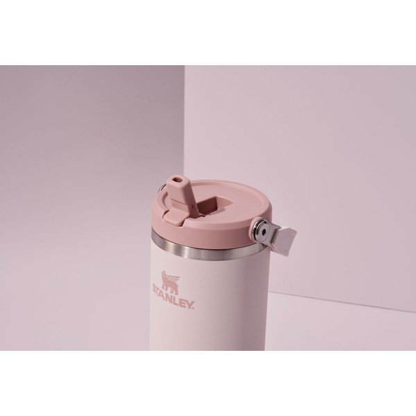 Svetloružová termoska z nehrdzavejúcej ocele 410 ml IceFlow™ Flip Straw 2.0 Tumbler Rose Quartz – Stanley-image-1