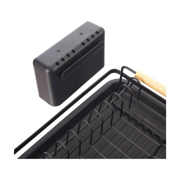 Čierny kovový odkvapkávač 43x23,5 cm Radka – Orion-image-4