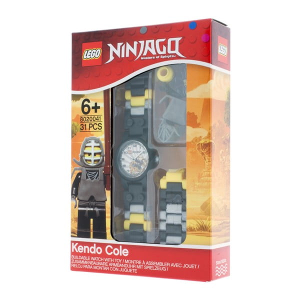 Hodinky s figúrkou LEGO® Ninjago Kendo Cole-image-3