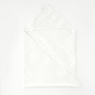 Detský biely ľanový uterák Linen Tales Waffle, 70 x 70 cm