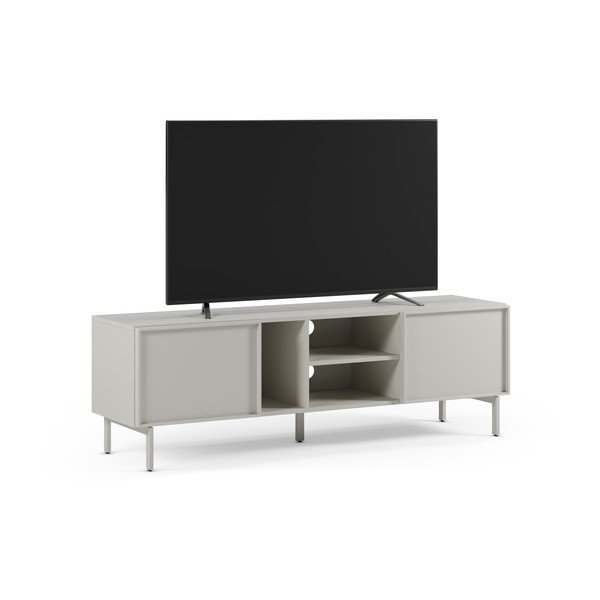 Krémovobiely TV stolík 160x51x42 cm Brise – Marckeric-image-1