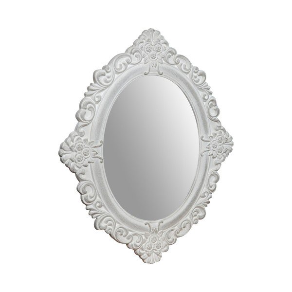 Biele zrkadlo Biscottini Oval-image-2