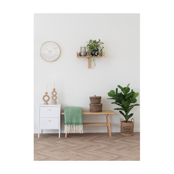 Zelená deka s prímesou vlny 130x170 cm Carmel – House Nordic-image-2