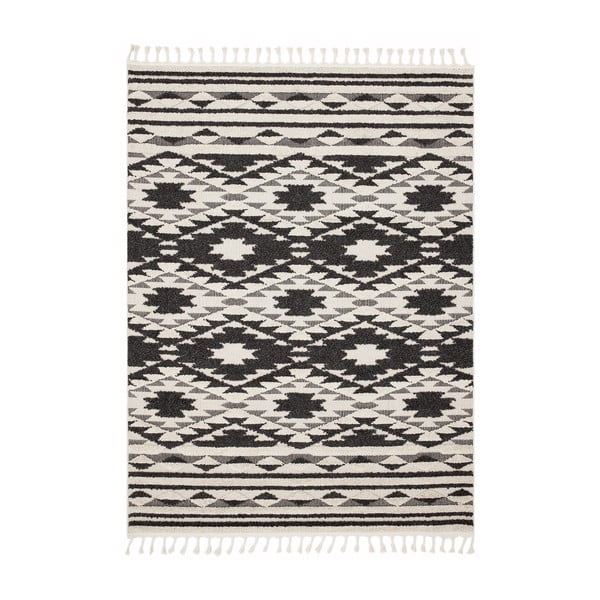 Čierno-biely koberec Asiatic Carpets Taza, 120 x 170 cm