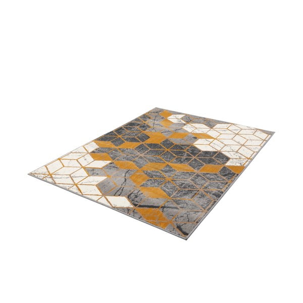 Koberec v okrovožltej a sivej farbe 80x150 cm Soft – FD-image-4