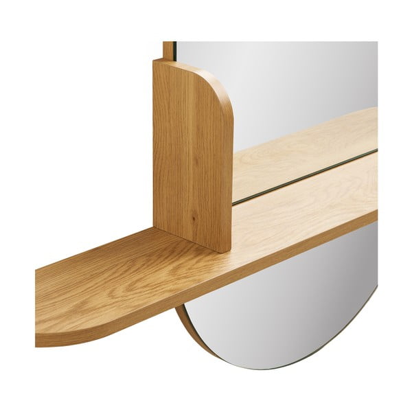 Nástenné zrkadlo s poličkou 92x94,5 cm Barco – House Nordic-image-4