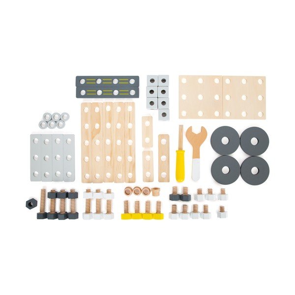 Detská drevená stavebnica s náradím Legler Miniwob-image-1