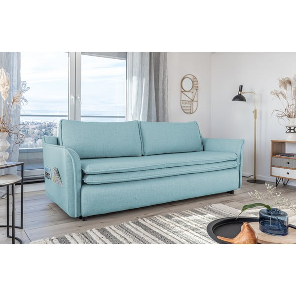 Svetlomodrá rozkladacia pohovka Miuform Charming Charlie-image-4