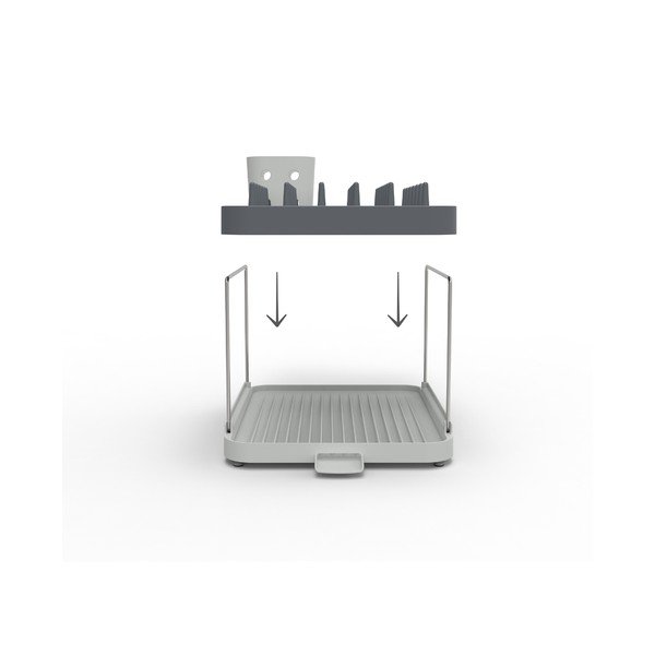 Sivý dvojposchodový odkvapkávač Duo – Joseph Joseph-image-4