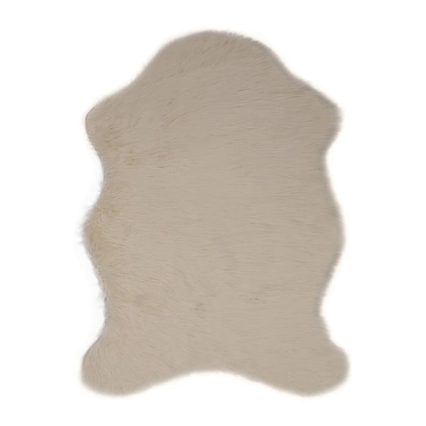 Krémový koberec z umelej kožušiny Pelus Cream, 75 × 100 cm