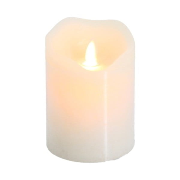 LED svietiaca dekorácia Vorsteen Candle Cream, 11 cm