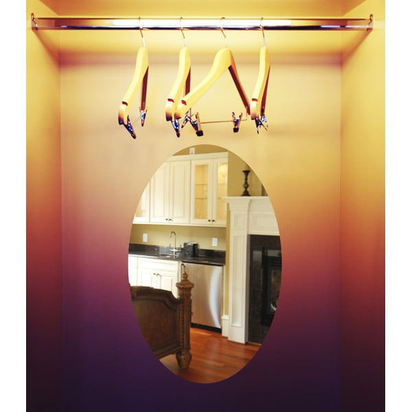 Zrkadlová adhezívna samolepka Ambiance Oval, 42 × 27 cm-image-2