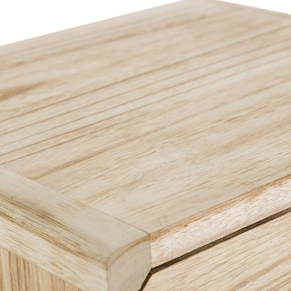 Nočný stolík z exotického dreva v prírodnej farbe Natural Way - Casa Selección-image-4