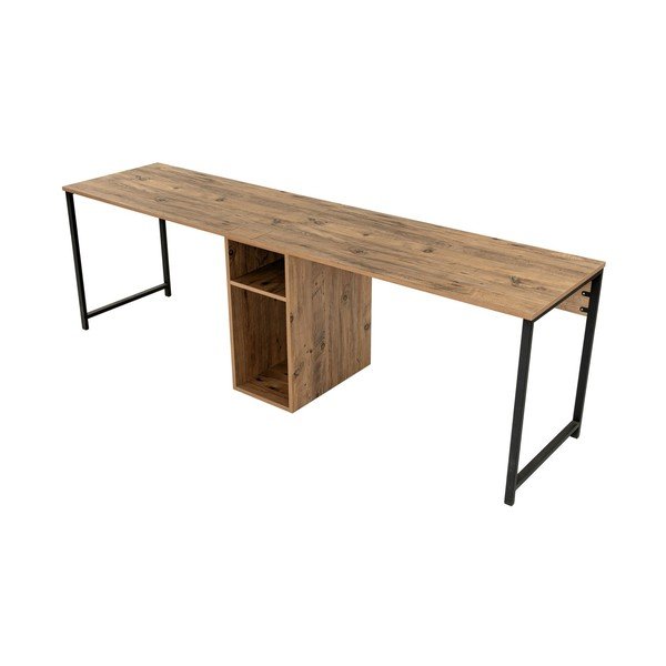 Pracovný stôl v dekore borovice 60x240 cm Twin – Kalune Design