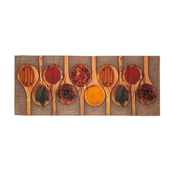 Vysokoodolný kuchynský koberec Floorita Spices, 60 × 150 cm