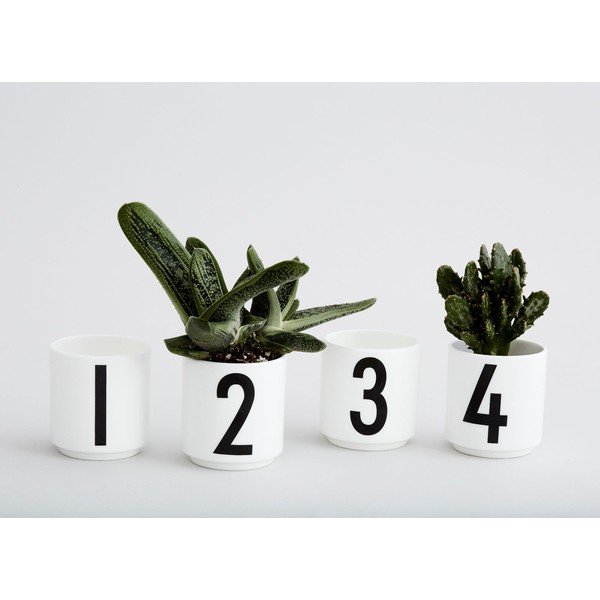 Porcelánové svietniky v súprave 4 ks Mini - Design Letters-image-2