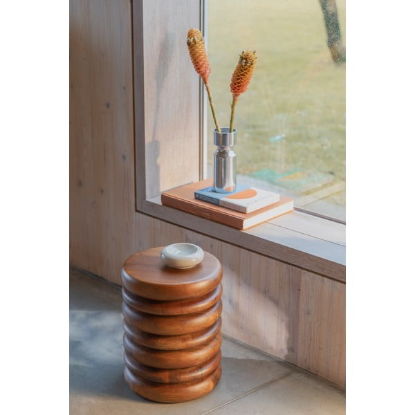 Stolička v tmavoprírodnej farbe Disc – Zuiver-image-1