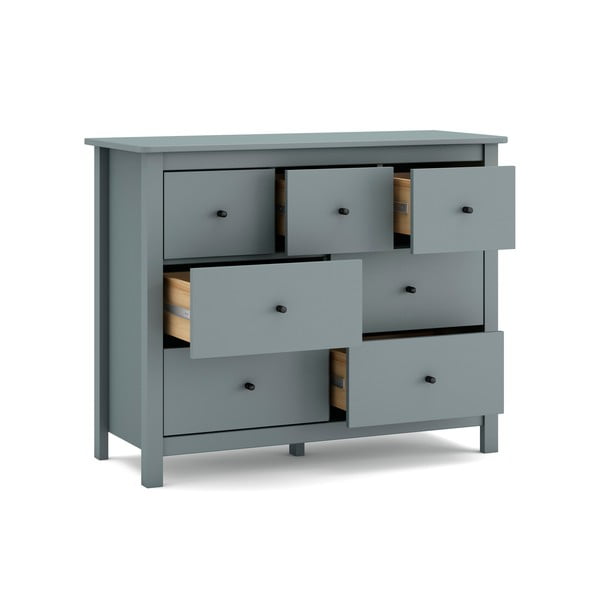 Komoda sivozelená z borovicového dreva 110x80x40 cm Misti – Marckeric-image-4