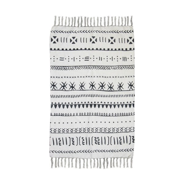 Čierno-biely bavlnený koberec HSM collection Colorful Living Manio, 60 × 90 cm