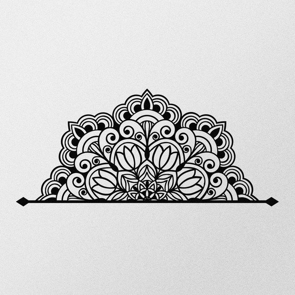 Kovová nástenná dekorácia 160x70 cm Mandala - Wallity-image-4
