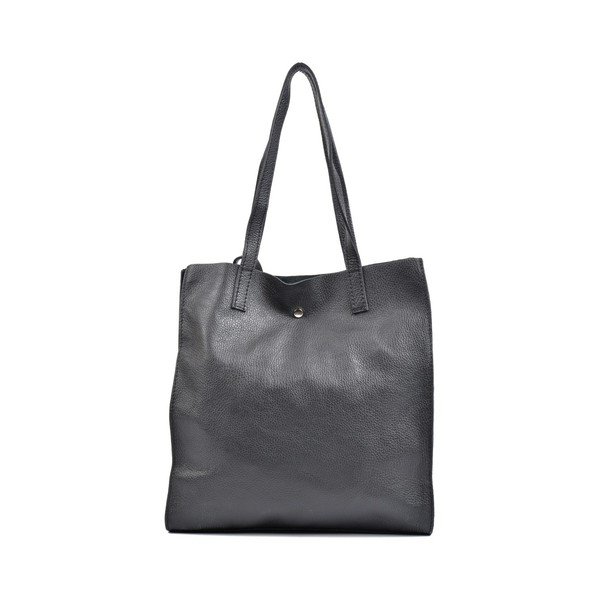 Čierna kožená kabelka Isabella Rhea Tote-image-1