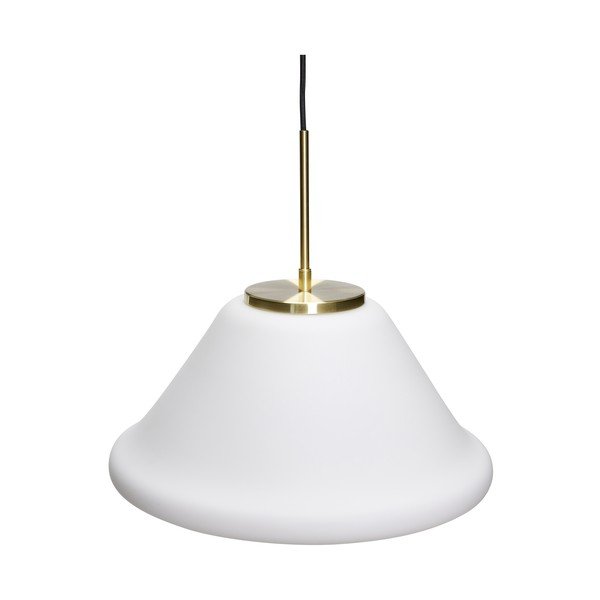 Biele závesné svietidlo so stmievačom ø 40 cm Muse – Hübsch-image-2