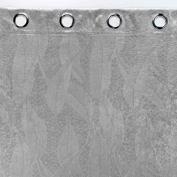 Svetlosivý zamatový zatemňovací záves 135x280 cm Melodie – douceur d'intérieur-image-3