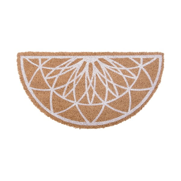 Hnedá polkruhová rohožka z kokosového vlákna PT LIVING Fairytale coir