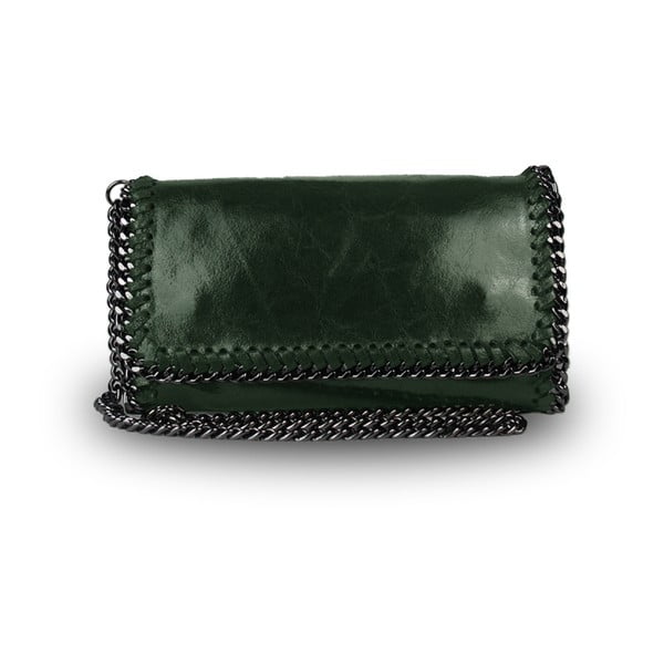 Zelená kabelka z pravej kože JOHN FISH Lov