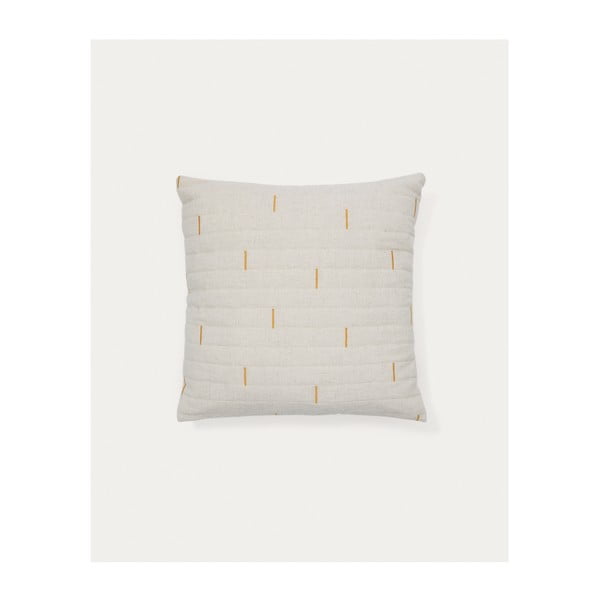 Obliečka na vankúš s prímesou ľanu 45x45 cm Blaina – Kave Home-image-4