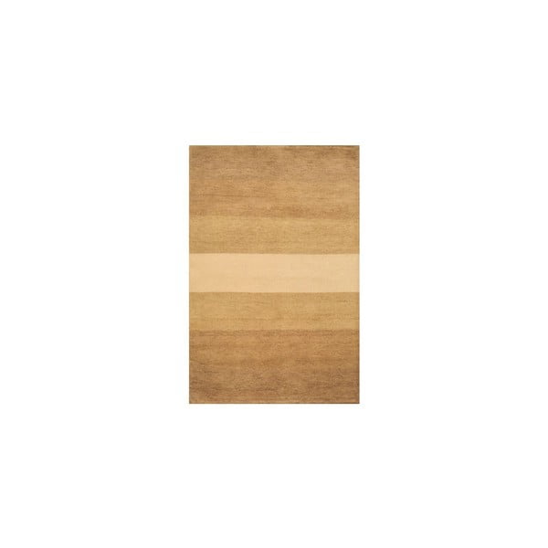 Vlnený koberec Baku Stripe Beige, 70x140 cm