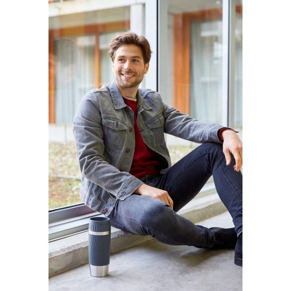 Sivý termo hrnček 0.36 l Easy Twist - Tefal-image-2