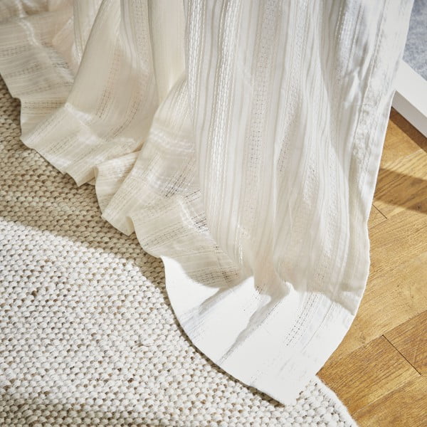 Biela voálová záclona 140x183 cm Zofia Broderie Anglaise – Pineapple Elephant-image-2