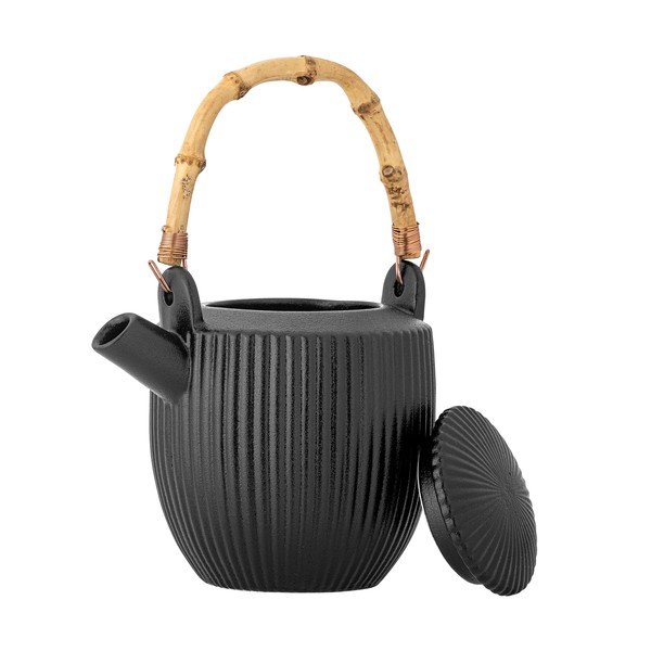 Čierna kameninová kanvica na čaj 850 ml Neri – Bloomingville-image-4