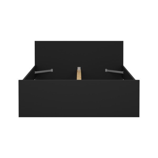 Čierna dvojlôžková posteľ 140x190 cm Naia – Tvilum-image-3