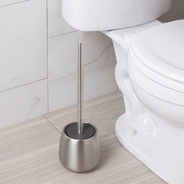 Strieborná kefa na WC InterDesign Brizo-image-3