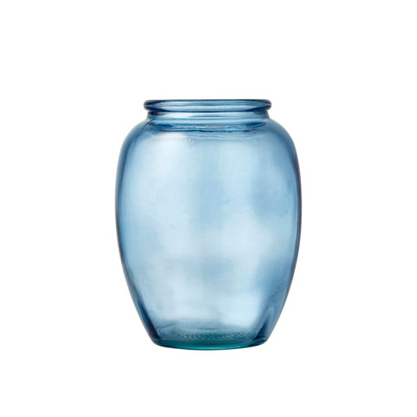 Modrá sklenená váza Bitz Kusintha, ø 10 cm
