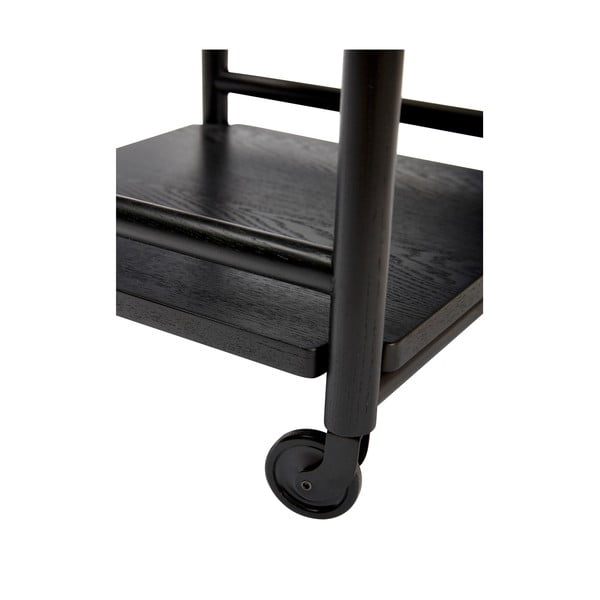 Servírovací stolík na kolieskach z dubového dreva 40x40 cm Norm – Hübsch-image-2