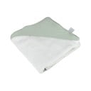 Zelená mušelínová detská osuška s kapucňou 75x75 cm – Bébé Douceur