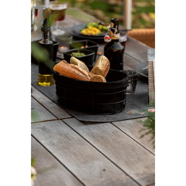 Čierna ošatka na pečivo so stojanom Wenko Black Outdoor Kitchen Bela-image-2