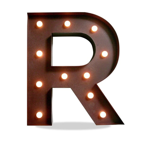 Svetelná LED dekorácia Letter R