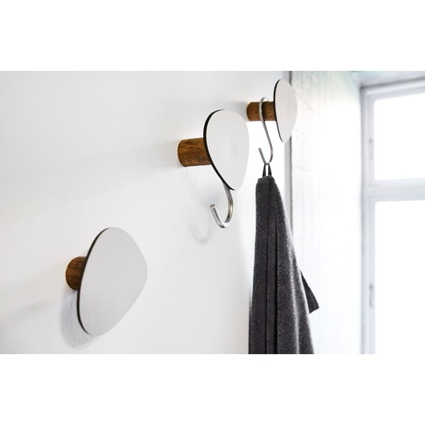 Svetlosivý nástenný oceľový háčik Dot S Nupo – LIND DNA-image-1